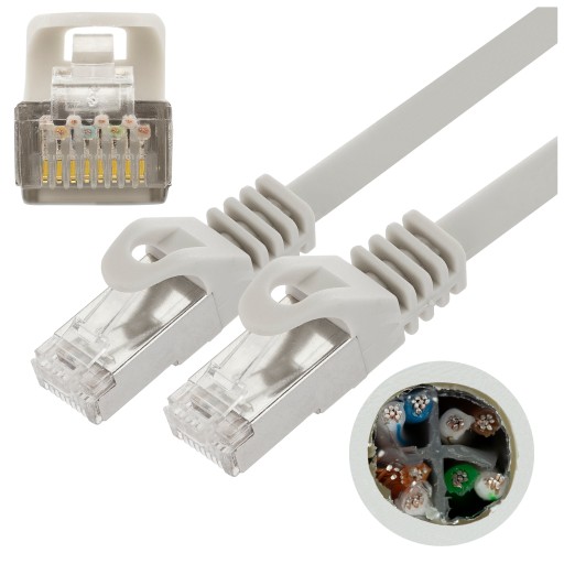 PATCHCORD RJ45/FTP6/0,5-GY 0,5 m