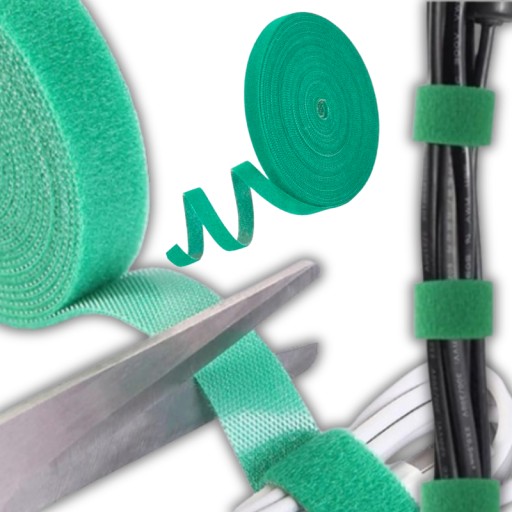 VELCRO PÁSKA VELCRO BAND ORGANIZÁTOR KÁBLOV NA REZANIE - 5 METROV