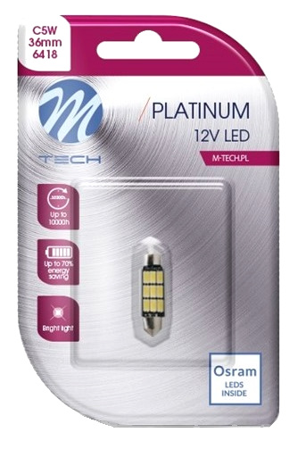 OSRAM C5W LED žiarovka 41mm 12V Biela CANBUS M-TECH