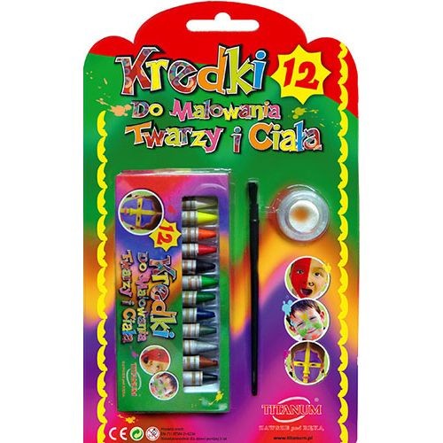 Ceruzky na tvár 12 farieb Titanum 188065
