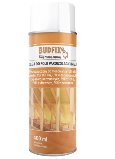 Kontaktné sprejové lepidlo na parotesnú fóliu 400ml Budfix