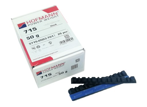 Hofmann 715 čierne lepené závažia na motorku