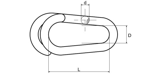Upevňovací článok, pozinkovaný konektor, 5 mm (10 ks.)