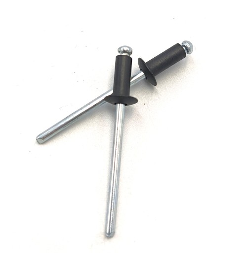 Trhacie nity s plochou hlavou al/st 4x10 RAL 7016 antracit 100 ks