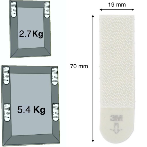 Suchý zips na obrázky 3M Command medium 8 ks 5,4 Kg