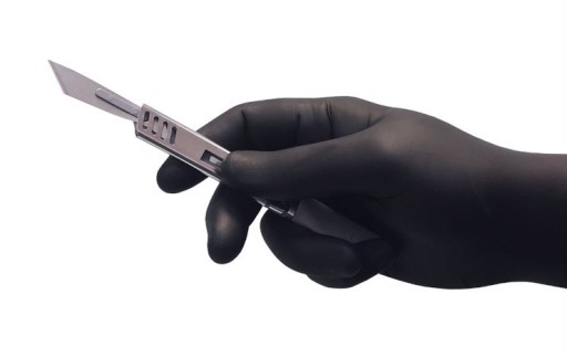 Diagnostické nitrilové rukavice EASYCARE BLACK BEZ PRÁŠKU, veľkosť XS, 100 ks.