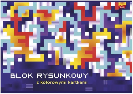 A3 blok na kreslenie s farebnými listami papiera SRZEGOM