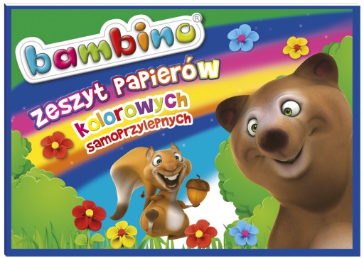 Bambino farebný samolepiaci papier B4 8k