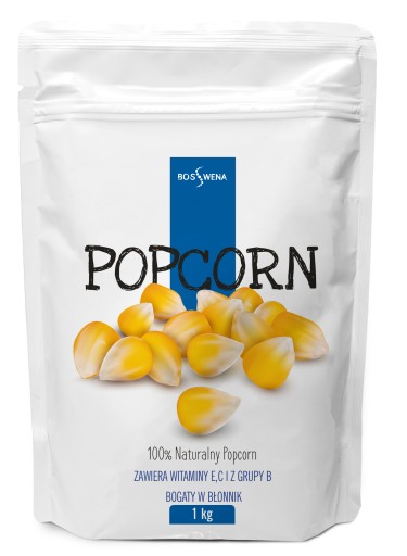Popcornové zrno 1kg KUKURICA na pečenie / BIOSWENA