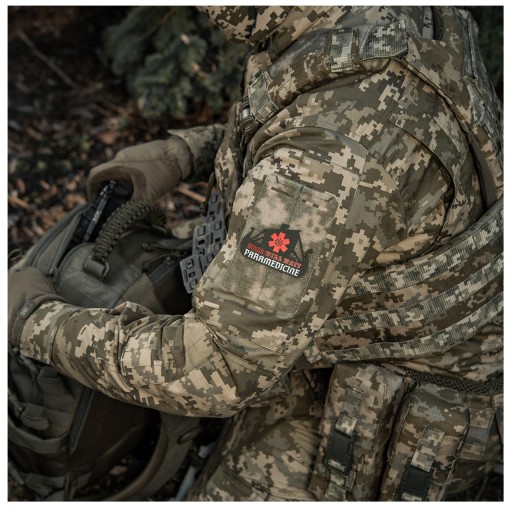Nášivka na suchý zips VIKING EVAC M-TAC DRAKKAR LOĎ PARAMEDYK MORALE ZELENÁ