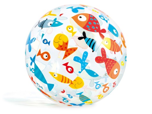 Nafukovacia plážová lopta s potlačou 51 cm INTEX 59040 maškrty
