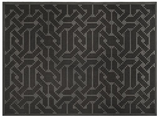 Gumová podložka na topánky READY 40x54 cm čierna orient PROTIŠMYK