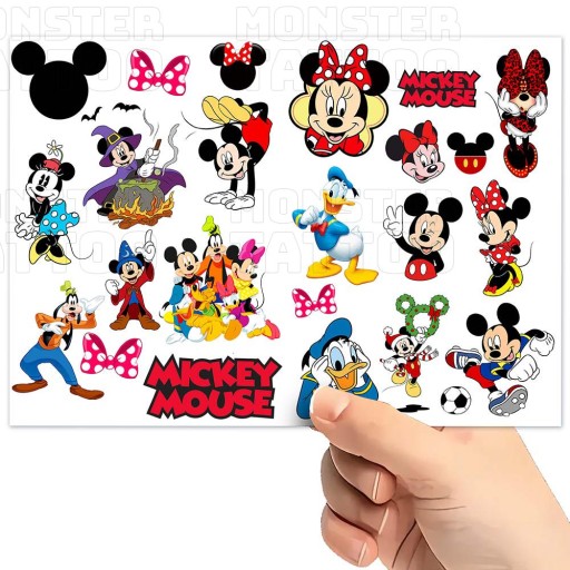 UMÝVAJÚCE DOČASNÉ TETOVANIE PRE DETI MICKEY MOUSE ORIGINÁLNE DIZAJNY