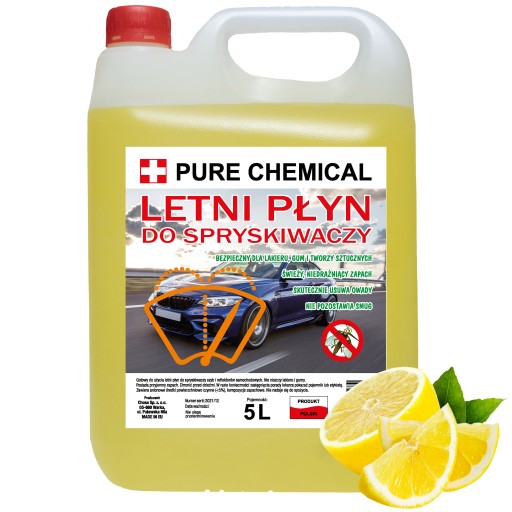 SUMMER FLUID WASHER FLUID 5L citrónová vôňa