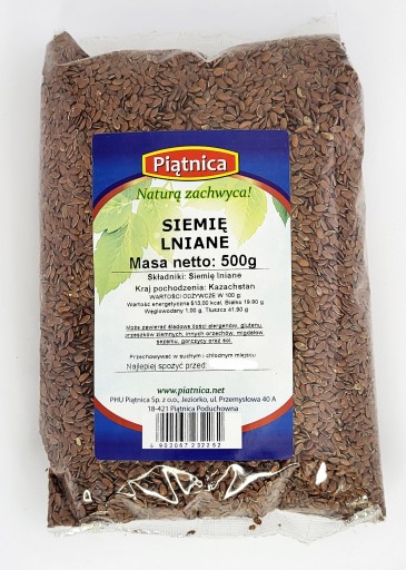 HNEDÉ ĽANOVÉ ZRNÁ 500g PIATNICA HNEDÉ ĽAN