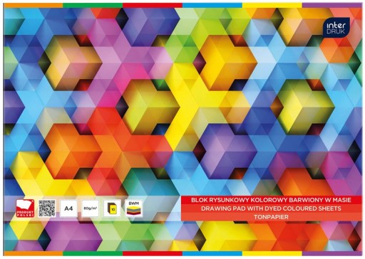 Interprint, farebný blok A4, 10 listov