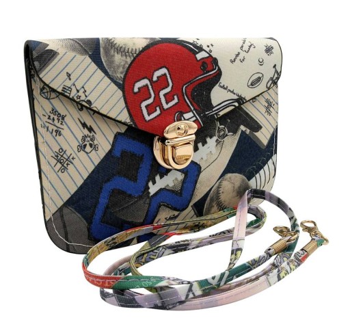 Malá MESSAGE BAG, béžová potlač CAVALDI PW-4