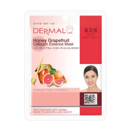 DERMÁLNA Kolagénová maska s MEDOM a GRAPEFRUITOM, 23 ml