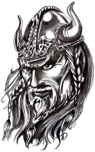 NÁLEPKA VIKINGOV NA HLAVU VIKING