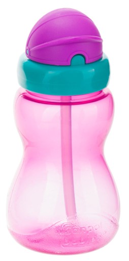 CANPOL Fľaša na vodu, pohár, silikónová hadička, slamka, 270 ml