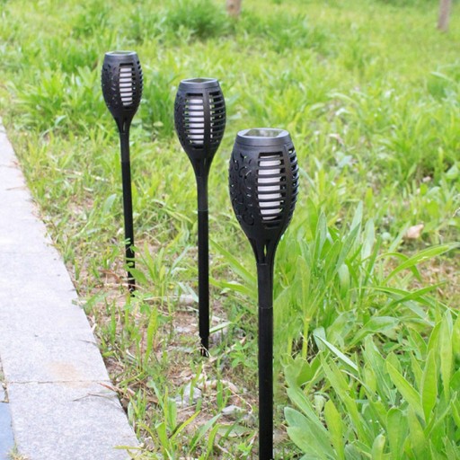 Solárna lampa POCHODNIA plameňový efekt 12 LED P-200