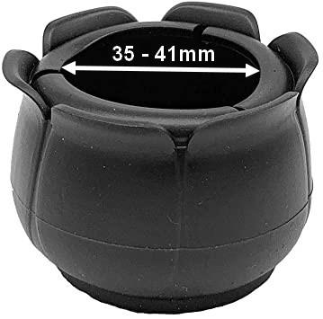 Čierne čiapky na nábytok s filcom, 35-41mm