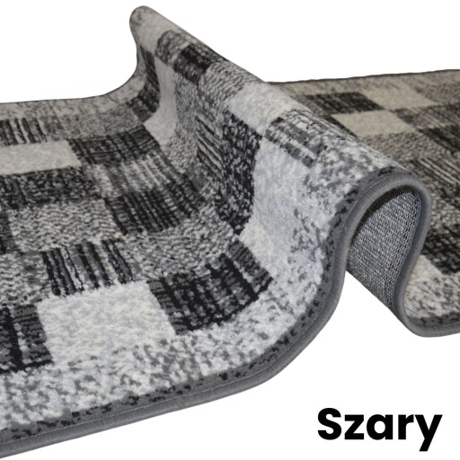 Kockovaný koberec šírky 80 cm sivý alebo svetlohnedý na mieru (1 ks má 10 cm