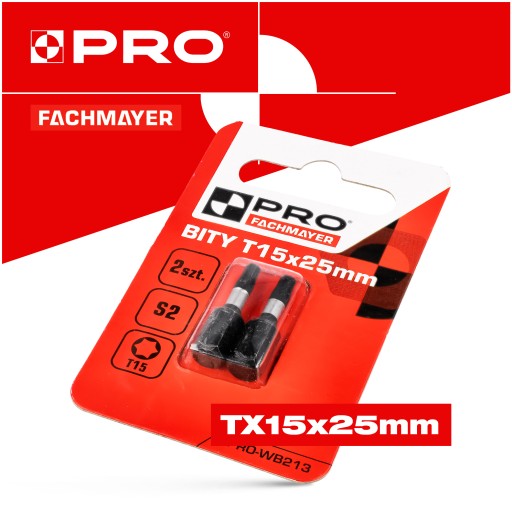 Nárazový bit Nárazové bity TX15 25mm | Nárazový bit pre skrutkovač 2 ks.