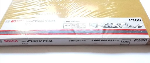List brúsneho papiera 230x280mm C470 P180 BOSCH
