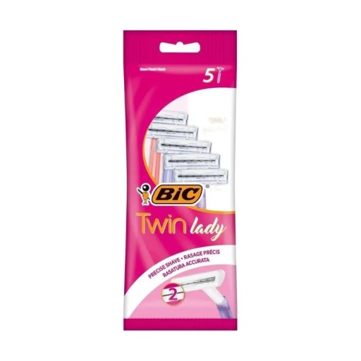 Jednorazový holiaci strojček Bic, 5 ks TWIN LADY