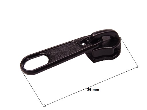 Posuvný strojček na špirálový zips #5 čierny 10 ks