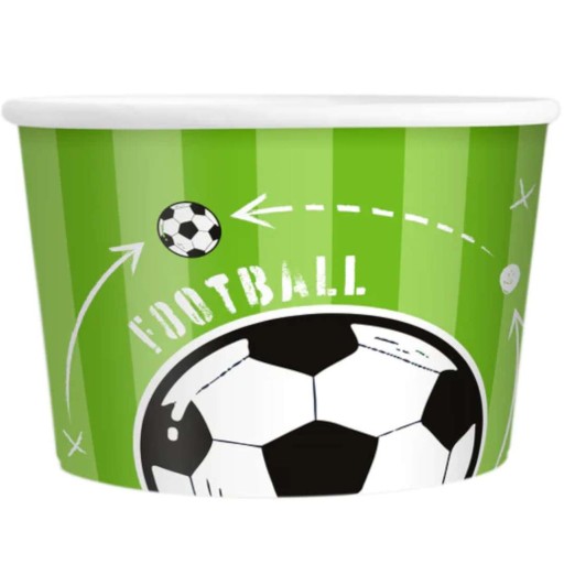 ZMRZLINOVÉ poháre futbal zelená LOPTIČKA deti