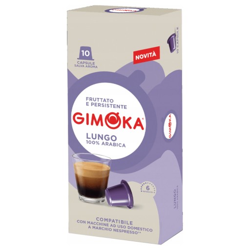 Gimoka 10ks kapsúl Nespresso Lungo