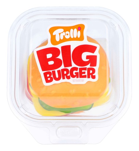 TROLLI BIG Burger Hamburgery ovocné želé 50g DE