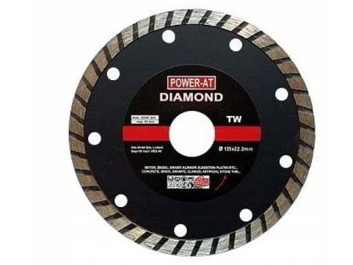 Diamantový TURBO kotúč na rezanie betónových kociek 125 x 22