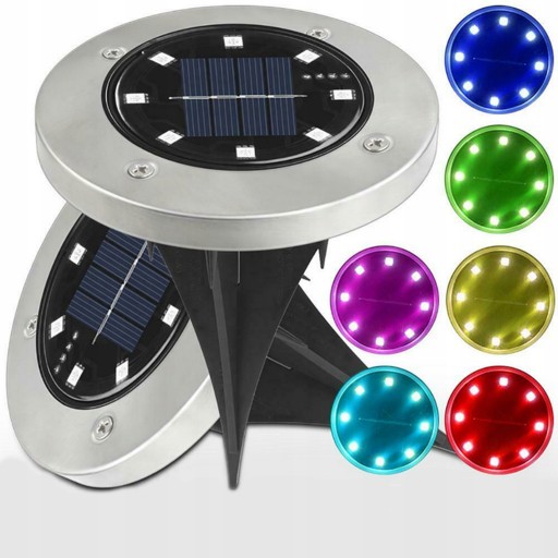 SOLÁRNA ZÁHRADNÁ LAMPA, RGB NÁSTROJNÁ LAMPA, VNÚTORNÁ LED, X 1
