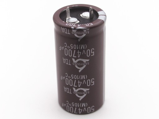 KONDENZÁTOR 4700uF / 50V 22x45mm 105*C - DLHÁ ŽIVOTNOSŤ - SAMYOUNG HQ - 1PC.