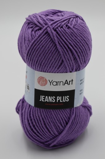 Priadza YarnArt Jeans PLUS, farba 72 Fialová