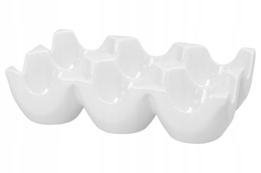 KONTAJNER NA VAJCIA organizér na chladničku box porcelánový podnos na vajíčka 6x