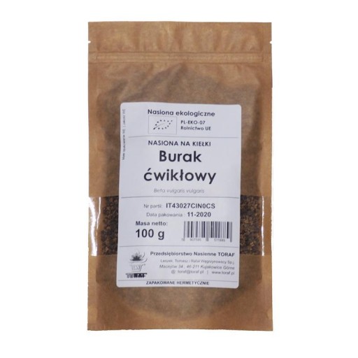 Semená cvikly na klíčky na pestovanie BIO ECO Ekologické 100g