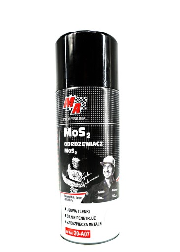 ODSTRAŇOVANIE HRDZE POMOCOU SPREJA MOS2 /0,4L 20-A07 AMTRA