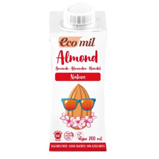 BIO mandľový nápoj bez cukru, bez lepku 200ml