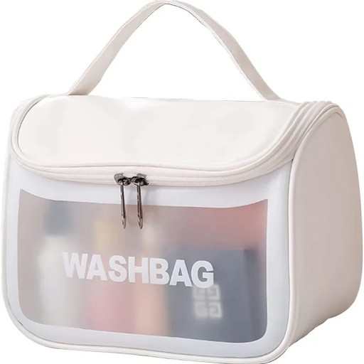 CESTOVNÁ KOZMETICKÁ TAŠKA TRANSPARENTNÁ WASHBAG