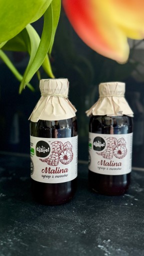 Sirup z malinovej šťavy 100% prírodný bez konzervantov 330 ml 66% ovocie