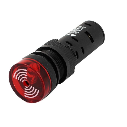 16mm LED indikátor s 24V DC bzučiakom