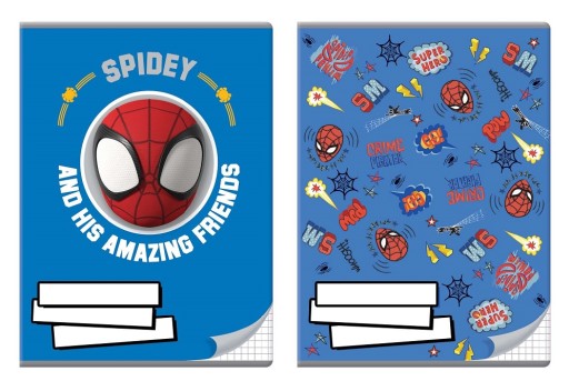 NOTEBOOK A5 16 STR. GRID SPIDER MAN
