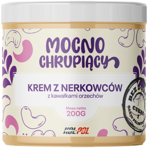 KEŠU KRÉM 200g Arašidové maslo 100% chrumkavé Kol-Pol