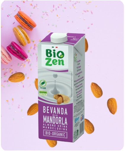 BIO mandľový rastlinný nápoj, BIO, bez lepku, 1L/ BIOZEN