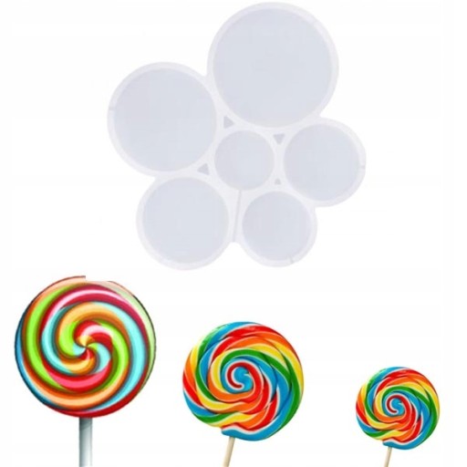 SILIKÓNOVÁ FORMA NA IZOMALT LOLLIES KOLESÁ KOLESÁ NA IZOMALTOVÝ TORT