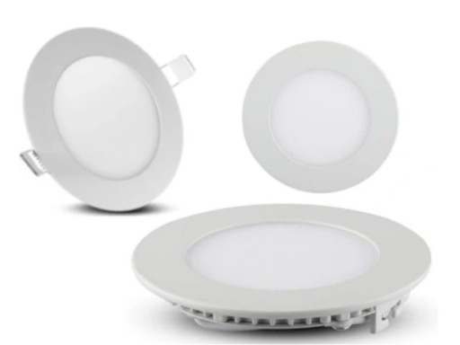 Držiak lampy SLIM LED 3W zapustená lampa studená farba 6500K